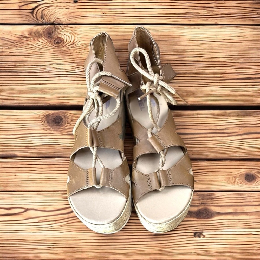 Sorel NWOB The Cameron Flatform Lace Gladiator Sandals SZ‎ 9 - Picture 5 of 9